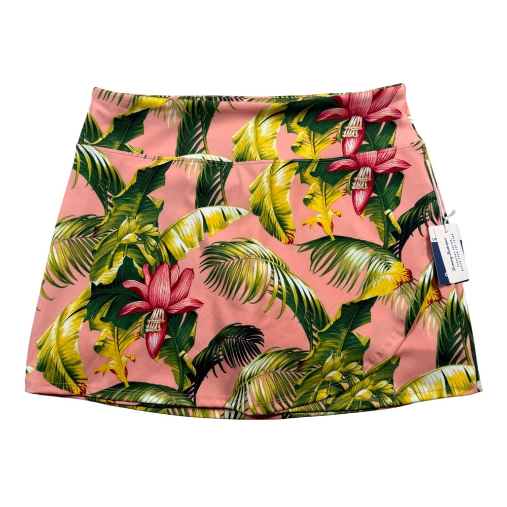 NEW Tommy Bahama Skort Womens Small Pink Tropical Floral UPF 50 Active